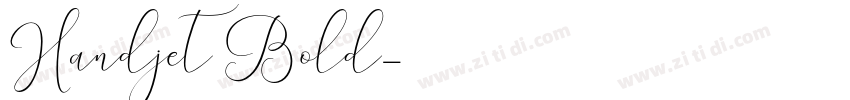 Handjet Bold字体转换